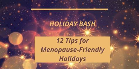Holidays of menopause